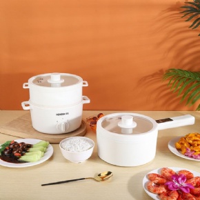 1.6L Mini Electric Cooking Pot With Ceramic Coating