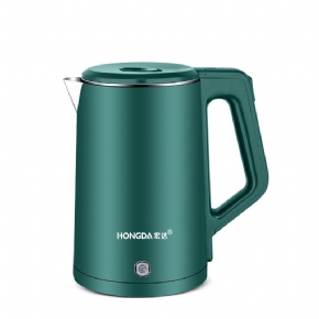 Elegant Green Double Wall Electric Plastic Kettle