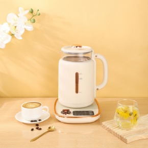 High-end Luxury Style Multi-Functional Set For Boiling & Cooking Glass And Plastic Double Shell Anti-Scald Electric Kettle