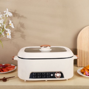 Hot Sell Large Capacity Multi-Function Electric Cooker Non-stick Cooking Surface with steamer
